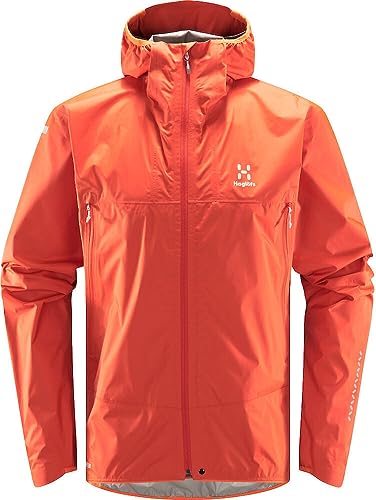 Haglöfs M L.i.m Gtx Ii Jacket Rot - Gore-Tex Wasserdichte atmungsaktive Herren Gore-Tex Hardshelljacke, Größe L - Far von Haglöfs