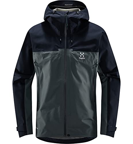 Haglöfs M Roc Flash Gtx Jacket Colorblock-Blau - Gore-Tex Wasserdichte atmungsaktive Herren Gore-Tex Outdoorjacke, Gr von Haglöfs