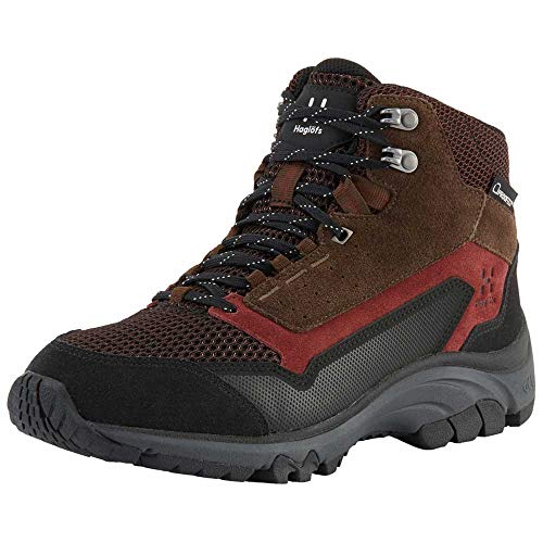 Haglöfs Wanderschuhe Frauen Skuta Mid Proof Eco wasserdicht, dämpfend, Abriebfest Maroon Red/Barque 6 39 1/3 von Haglöfs