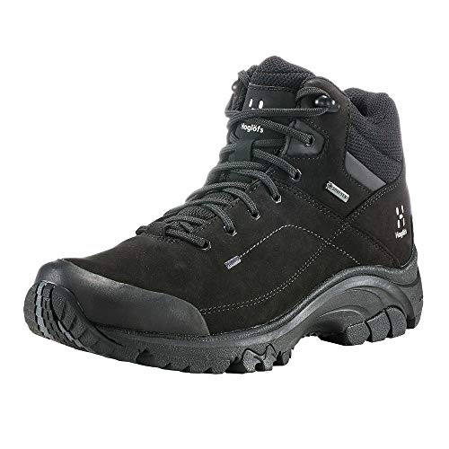 Haglöfs Wanderschuhe Frauen Ridge Mid GT wasserdicht, atmungsaktiv, dämpfend, Abriebfest, griffig True Black 6,5 40 von Haglöfs