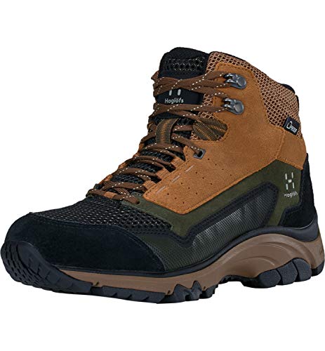 Haglöfs Wanderschuhe Frauen Skuta Mid Proof Eco wasserdicht, dämpfend, Abriebfest Oak/Deep Woods 6,5 40 von Haglöfs