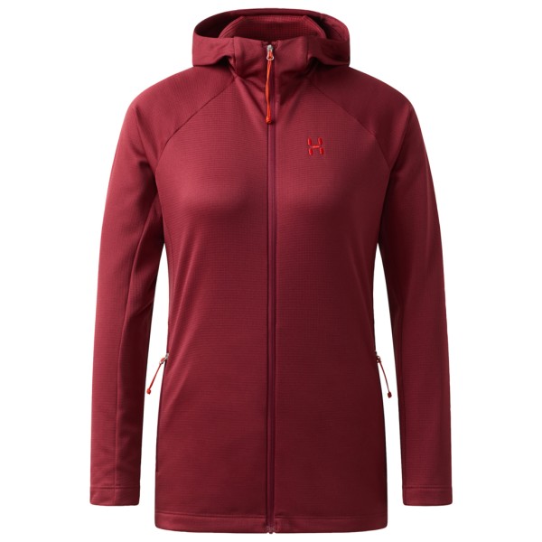 Haglöfs - Women's Korp Mid Hood - Fleecejacke Gr S rot von Haglöfs