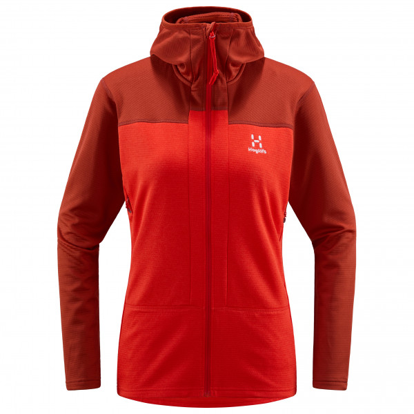 Haglöfs - Women's Roc Flash Mid Hood - Fleecejacke Gr L;S;XS blau/grau;grau/blau;rot von Haglöfs