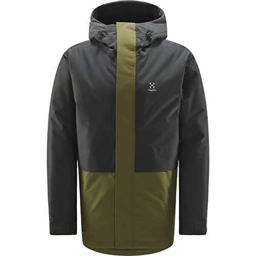 Haglofs Herren Salix Proof Mimic Parka Jacke, Magnetite/Olive Green, M von Haglöfs