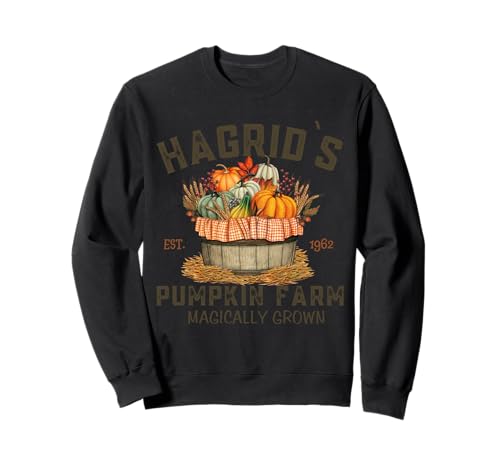 Retro Hagrid's Pumpkin Farm Patch Herbst Kürbis Garten Sweatshirt von Hagrid's Pumpkin Farm Patch Autumn Pumpkin Garden