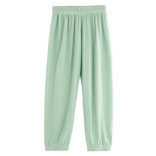 Musselin Hose Kinder Haremshose Leichte Sommerhose Mädchen Jungs Baggy Hose 3 Jahre Grün von HahaNice