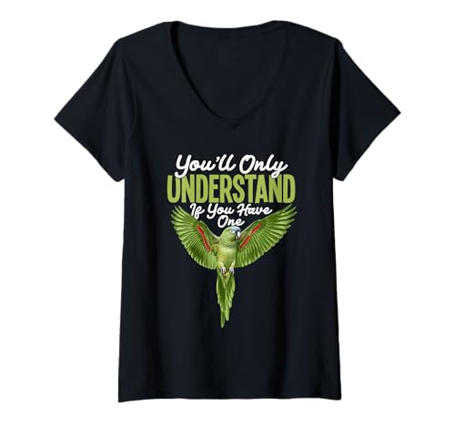 Damen Birdkeeper Papagei Birdkeeping Understand Hahn´s Ara T-Shirt mit V-Ausschnitt Damen Birdkeeper Papagei Birdkeeping Understand Hahn´s Ara T-Shirt mit V-Ausschnitt von Hahn´s Macaws Costume For Birdkeeper & Bird Lover