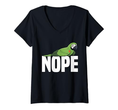 Damen Hahn´s Ara-Liebhaber Vogelhaltung Papageienliebhaber Hahn´s Ara T-Shirt mit V-Ausschnitt Damen Hahn´s Ara-Liebhaber Vogelhaltung Papageienliebhaber Hahn´s Ara T-Shirt mit V-Ausschnitt von Hahn´s Macaws Costume For Birdkeeper & Bird Lover