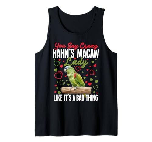 Hahn´s Ara Mama Vogelliebhaber Crazy Lady Hahn´s Ara Tank Top Hahn´s Ara Mama Vogelliebhaber Crazy Lady Hahn´s Ara Tank Top von Hahn´s Macaws Costume For Birdkeeper & Bird Lover