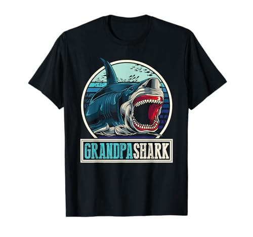 Männer Ozean Tier Fisch Ruhestand Geschenk Opa Hai T-Shirt Männer Ozean Tier Fisch Ruhestand Geschenk Opa Hai T-Shirt von Hai Familie T-Shirts & Geschenkideen