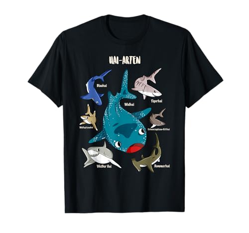 Hai Jungen Hai Arten Biologie Meer Haifisch T-Shirt Hai Jungen Hai Arten Biologie Meer Haifisch T-Shirt von Hai Outfits