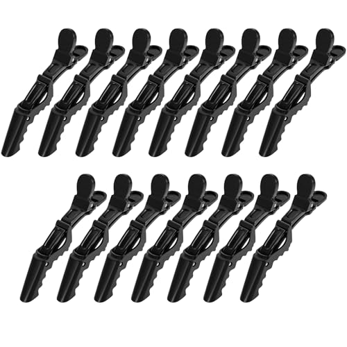 15 Stück Abteilklammern Friseur Haarklammern Haarspangen für Friseur Krokodil-Abteilklammern Professionelle Krokodilklemmen Clips Haarspangen Haarclips für Salon Damen chminke von HaiFafafaing