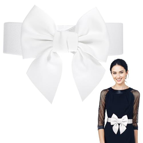 HaiFafafaing Schleife Gürtel Brautgürtel Taillengürtel Breiter Gürtel Damen für Kleid Vintage Große Kleid Schärpe Taillengürtel Hochzeit Party Brautjungfer von HaiFafafaing