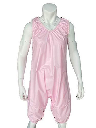 Haian PVC AB Unisex Strampler mit Schnappverschluss im Schritt (Babyrosa, L) von Haian