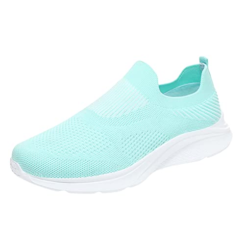 Damen Turnschuhe Athletic Slip On Leichte Wanderschuhe Frauen Sneakers - Atmungsaktive Lauf-Sneaker Mode Herbst Neues Muster Mesh Atmungsaktiv Leichte Slip On Freizeitschuhe, mintgrün, 39 EU Damen Turnschuhe Athletic Slip On Leichte Wanderschuhe Frauen Sneakers - Atmungsaktive Lauf-Sneaker Mode Herbst Neues Muster Mesh Atmungsaktiv Leichte Slip On Freizeitschuhe, mintgrün, 39 EU von HaicoM