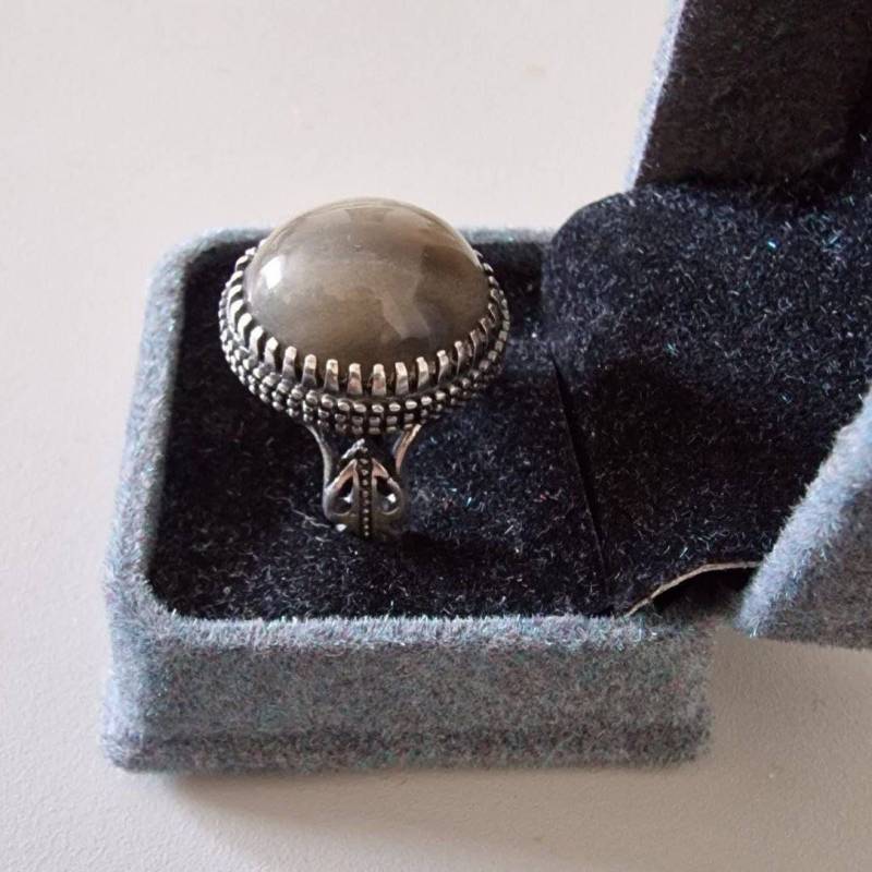 Achat - Aqeeq Silberring/Unisex | Original. Agate Aqeeq von HaidarAndCo