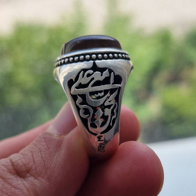 Onyx/Achat | Aqeeq - Silberring Für Herren Oder Damen. Handarbeit. Original Yemeni Onyx Оникс | Spezialanfertigung Onyx/Achat | Aqeeq - Silberring Für Herren Oder Damen. Handarbeit. Original Yemeni Onyx Оникс | Spezialanfertigung von HaidarAndCo