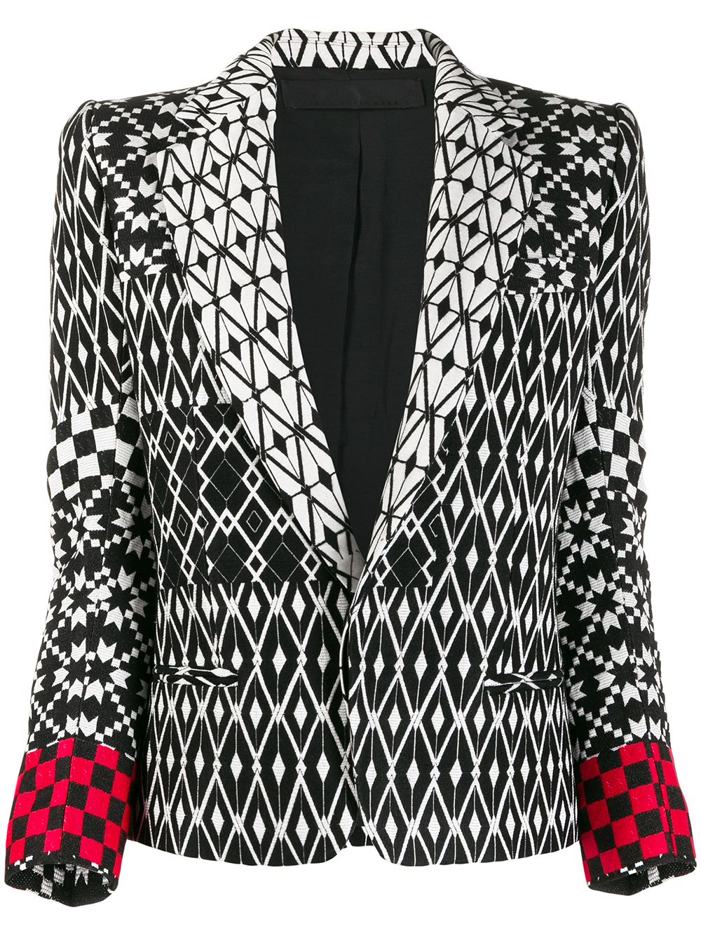 Haider Ackermann Gemusterter Blazer - Schwarz von Haider Ackermann