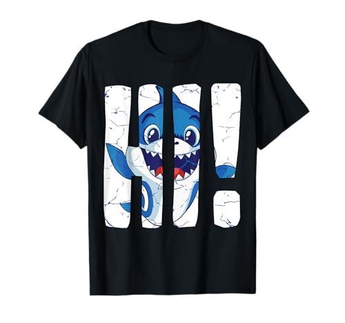 Hai Baby Hi lustig T-Shirt Hai Baby Hi lustig T-Shirt von Haie Humor Wortwitz vintage Kinder Geschenk