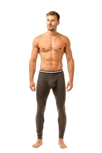 Haigman Lange Thermohose für Herren, 2er-Pack, grau, L von Haigman