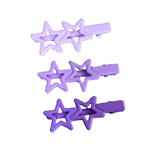 3 PCs Sternhaarclip Gradientenfarbe Metallhaarklammern Barrettes Haarnadel Girls Hair Accessoires Kopfbedeckung Styling Werkzeuge 3 PCs Sternhaarclip Gradientenfarbe Metallhaarklammern Barrettes Haarnadel Girls Hair Accessoires Kopfbedeckung Styling Werkzeuge von Haiki
