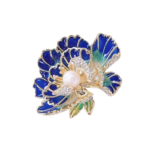 Anmutige Perlen Und Emaillierte Pfingstrohbroschen Stecknadel Für Frauen Modische Corsage Schmuckzubehör Für Kleider Und Taschen Perlen Brosche von Haiki
