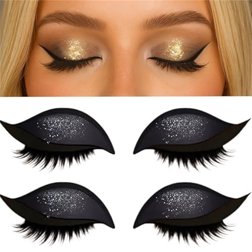 Augen Make Up Wimpern Aufkleber Mit Eingebauten Lidschatten Für Instants Glamourus Aussehen Instants Eyesschatten Wimpern Aufkleber von Haiki