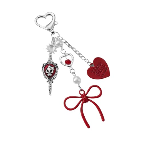 Einzigartige Skelettschlüsselkettenbögen Punk Styles Tasche Charme Keyring Für Mädchen Modezubehör Anhänger Süßes Und Nervöses Accessoire Geschenk von Haiki