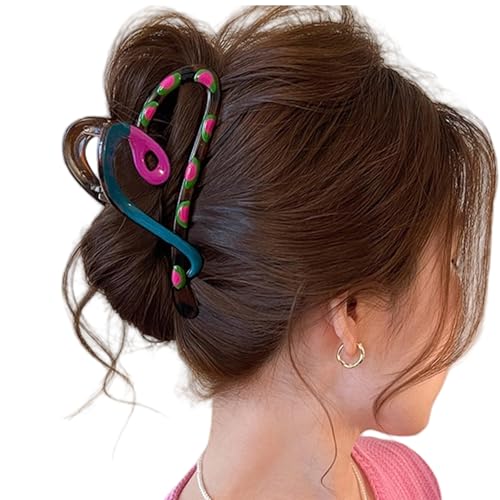 Elegante Haarklammer mit Schleife/Herzform, Haarstyling-Accessoire mit Öltropfen-Designs, für Büroangestellte, tägliche Abnutzung, Haarklammer für Damen Elegante Haarklammer mit Schleife/Herzform, Haarstyling-Accessoire mit Öltropfen-Designs, für Büroangestellte, tägliche Abnutzung, Haarklammer für Damen von Haiki