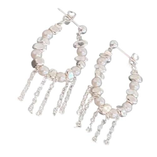 Elegante Perlen Drop Ohrringe Handwerkslegierung Schmuck Für Frauen Täglich Tragen Handgefertigte Perlen Ohrringe von Haiki