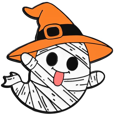 Festliche Weiße Gespenster Und Design Legierung Alloy Pin Halloween Partys Dekoration Kostüm Schmuck Legierung Halloween Kostüm Pin von Haiki