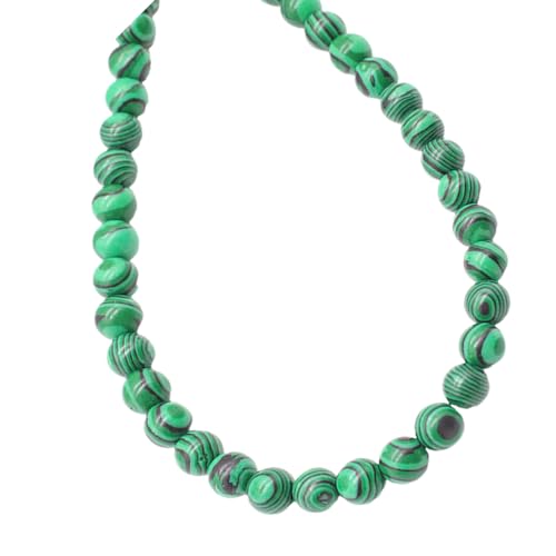 Glatte Polierte Malachit Runde Perlenkette Für Handgefertigte Armbänder Halsketten Safe Natursteinschmuck Versorgen Natürliche Malachitenstangenperlen Perlen von Haiki