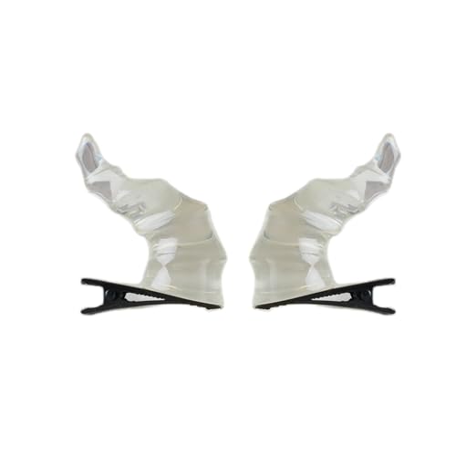 Goth Hair Clip Devil Horn Form Haarnadel Entenbills Haarclip Für Halloween Carnivals Side Ponytail Haarnadeln Für Teenager von Haiki