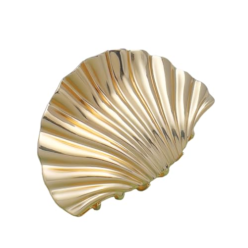 Haarklammer mit goldfarbenen Muscheln für Damen, elegant, stark, Haarstyling-Accessoire für den täglichen Gebrauch Haarklammer mit goldfarbenen Muscheln für Damen, elegant, stark, Haarstyling-Accessoire für den täglichen Gebrauch von Haiki
