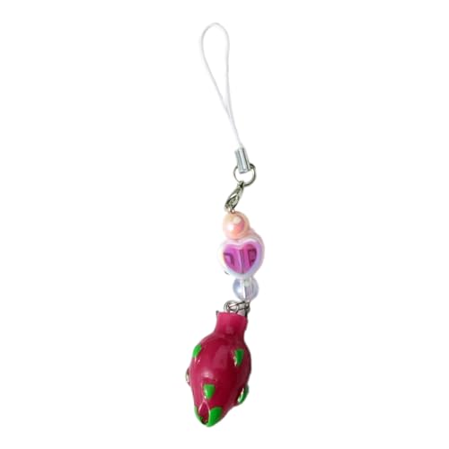 Haiki Acryl Perlen Keychain Handgefertigtes Obstcharm Telefonkette Pendell von Haiki
