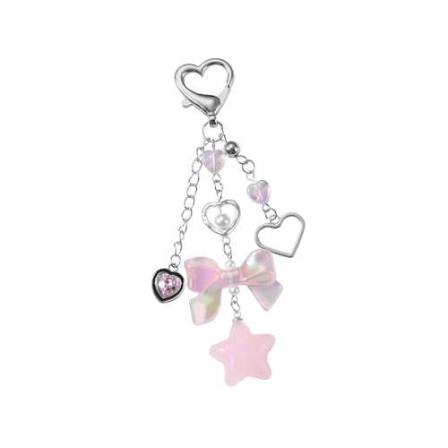 Haiki Autoschlüsselkette Für Frauen Mädchen Schöne Schlüsselbeutel Zauber Stern Stern Herz Schlüsselanhänger Accessoires Rucksäcke Brieftasche Zauber Handtaschen von Haiki