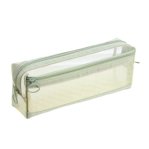 Haiki Clear Pencil Case Doppelschichtstiftenbeutel Große Kapazität Sehen Durch Stiftbeutel Reisekosmetikbeutel Für Den Einfachen Zugang Zum Büro von Haiki