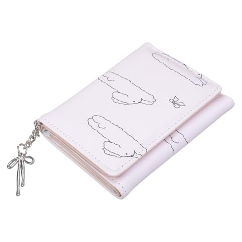 Haiki Elegante Kleine Schleifen Brieftasche Für Frauen Ästhetische Designs Kurze Brieftaschen PU Ledermünzen Geldbörse Stilvoller Frauenkartenhalter Stilvoller Persönlichkeit Wallet Wallet von Haiki