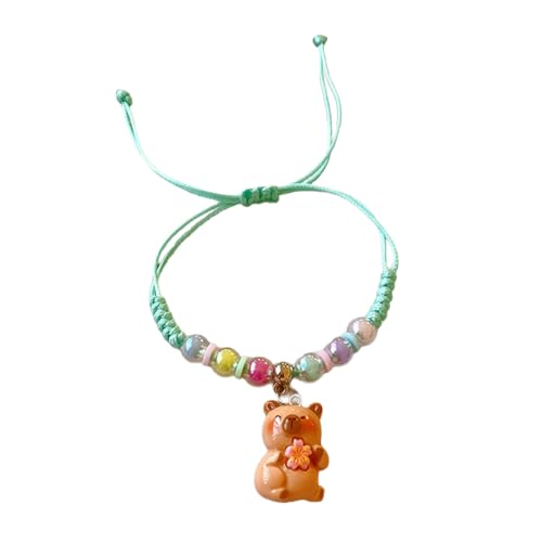 Haiki Eleganter Harz Capybaras Schmuck Kompliziertes Handgefertigtes Webenarmband Für Alltägliche Mode Oder Besondere Anlässe Cartoon Tierarmband Geeignet von Haiki