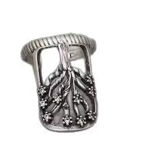Haiki Europäische Stile Symbolische Designs Verstellbare Fingerringe Mit Stilvollen Zirkonsteinen Stapelbare Fingerringe von Haiki