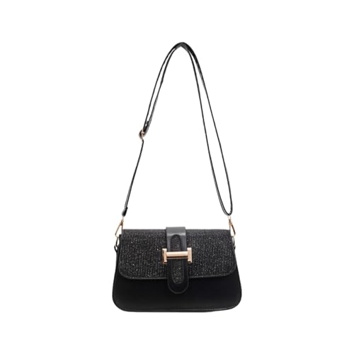 Haiki Frauen Bag Pailletten Schulter Quadratischer PU Leder Crossbody Trendy Dating Modes Boten Frauen Schulter Pailletten Crossbody PU Leder Messenger Square von Haiki