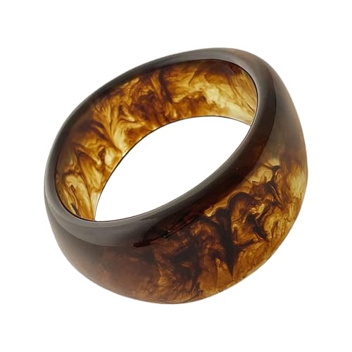 Haiki Frauen Harz Armbänder Breite Farbenfrohe Geometrische Unregelmäßige Armreifen Harz Armband Offenes Armband Armreifen Für Jeden Anlass von Haiki