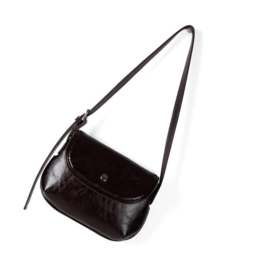 Haiki Frauen PU Leder Crossbody Tasche Einfache Umhängetasche Retro Boten Einkaufsdating Modes Sättel Handtasche Frauen Retro Schulter Crossbody PU Leder Messenger Für Täglich von Haiki