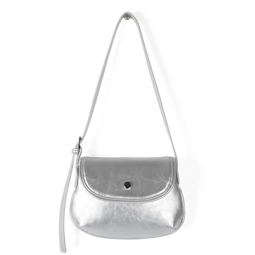 Haiki Frauen PU Leder Crossbody Tasche Einfache Umhängetasche Retro Boten Einkaufsdating Modes Sättel Handtasche Frauen Retro Schulter Crossbody PU Leder Messenger Für Täglich von Haiki