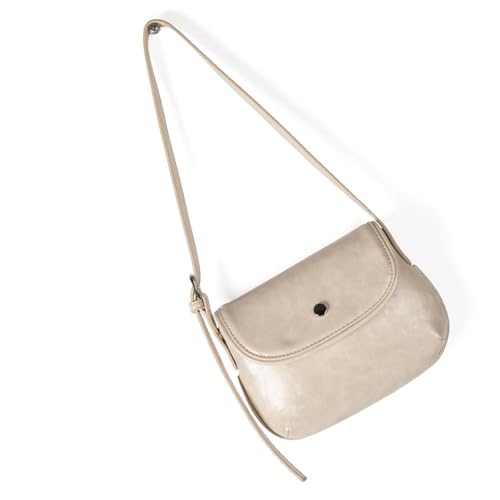 Haiki Frauen PU Leder Crossbody Tasche Einfache Umhängetasche Retro Boten Einkaufsdating Modes Sättel Handtasche Frauen Retro Schulter Crossbody PU Leder Messenger Für Täglich von Haiki