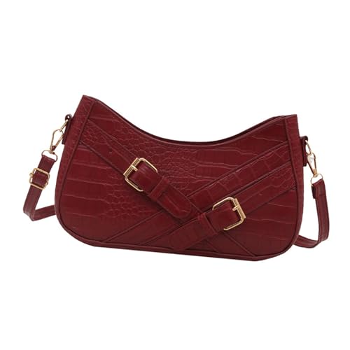 Haiki Frauen Umhängetasche PU Leder Achselhöhle Koreanische Stile Unterarm Messenger Trendy Crossbody Für Alltägliche Frauen Schulter Koreanische Stile Crossbody Unterarm Stylish Achselhöhle von Haiki
