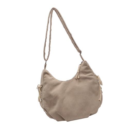 Haiki Großkapazität Cord Crossbody Tasche Für Frauen Stilvolle Schulter Schlampige Taschen Satchel Geldbörse Mit Verstellbarem Riemen Großer Umhängetasche von Haiki