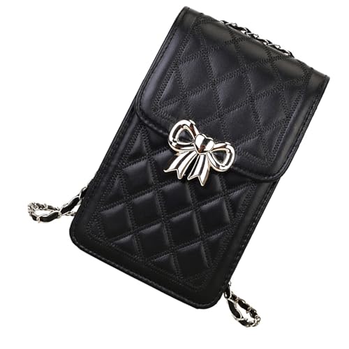 Haiki Kompakte Umhängetaschen Funktionelle Organisatoren Taschen PU Leder Crossbody Taschen Zeitgenössischer Telefonhalter Stilvoller Tränenfantierter Telefonbeutel von Haiki