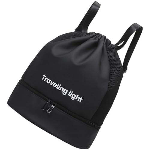 Haiki Kordeltrackpäckchen Sports Fitness Tasche Mit Trockener Nassabteilung Strand Fitness Wasserbeständig Für Frauen Männer Fitnessstudio Rucksäcke Mit Trockener Und Nasse Trennung Schwimmfitness von Haiki