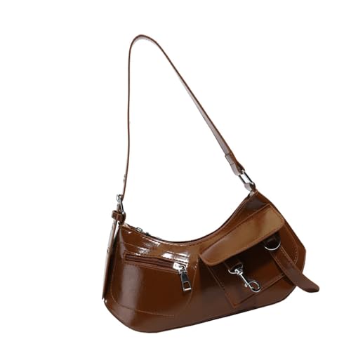Haiki Moderne Frauen Lässige Achselhalterpraktikum Praktische PU Handtasche Funktioneller Speicherplatz Bequemer Umhängetaschen Frauen Achselbeutel von Haiki